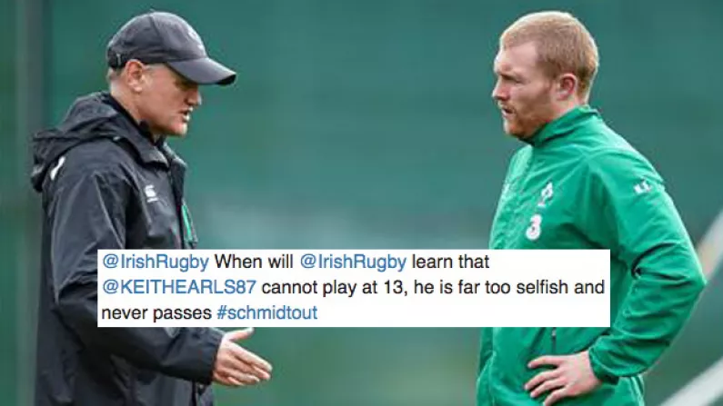 Keith Earls' Selection Leads To A Joe Schmidt Out Call