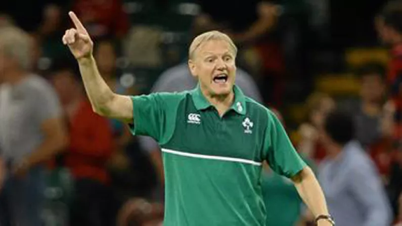 Joe Schmidt Sends Another Player Back To Their Province
