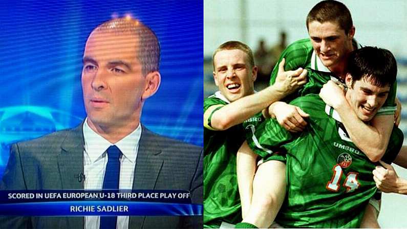 Richie Sadlier Recalls The Goal That Led To The Greatest Caption In RTÉ History