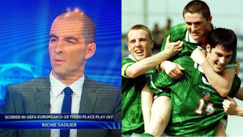 Richie Sadlier Recalls The Goal That Led To The Greatest Caption In RTÉ History