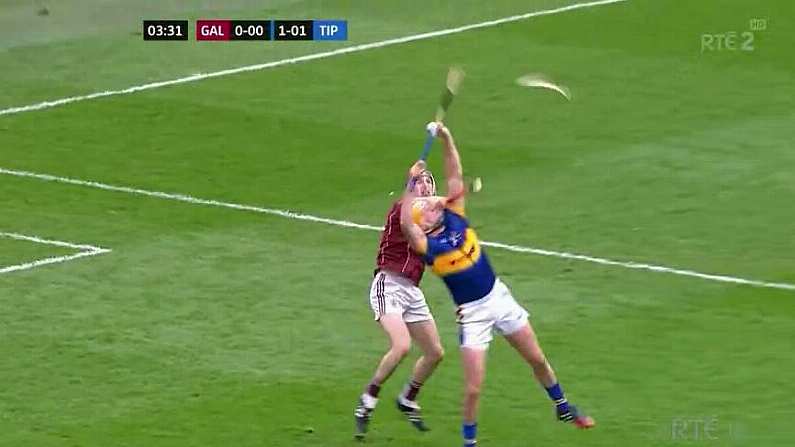 GIF: Even Padraig Mannion Breaking His Hurley Could Not Stop Seamus Callanan