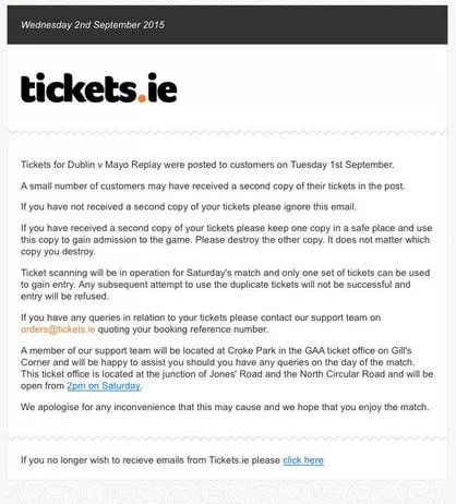tickets.ie text