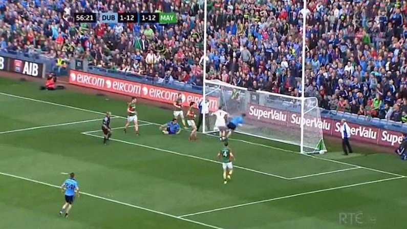 GIF: Dublin Get Contentious Second Half Goal Against Mayo