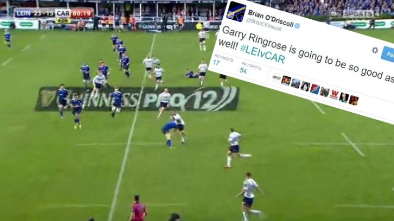 GIF: Garry Ringrose Puts In Huge Hit On Leinster Debut Against Cardiff