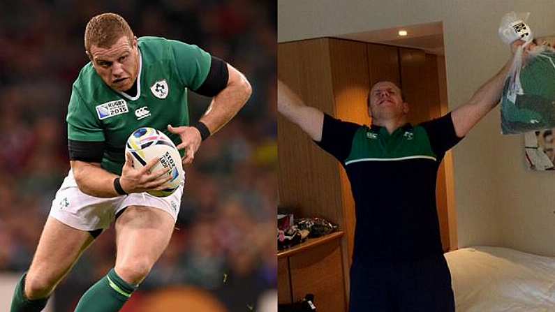 Sean Cronin Celebrating Laundry Day Has Provided The Hashtag Of The RWC