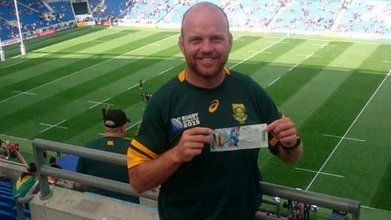 This South Africa Fan Had The Greatest Possible Reaction To Japan Defeat