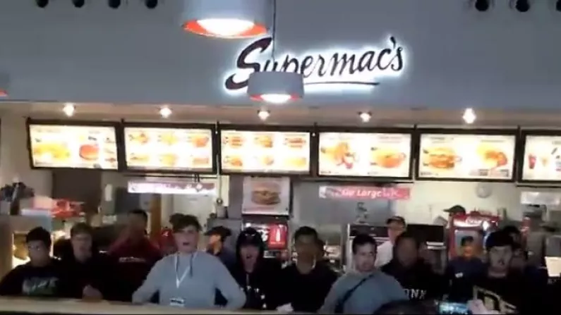 VIDEO: Where Better Than Supermacs To Perform The Haka?
