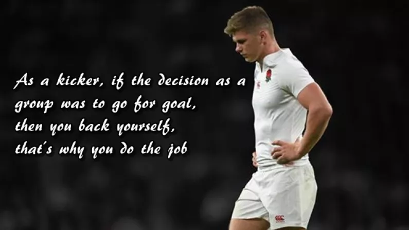 Owen Farrell Explains Why England Decided To Kick To The Corner