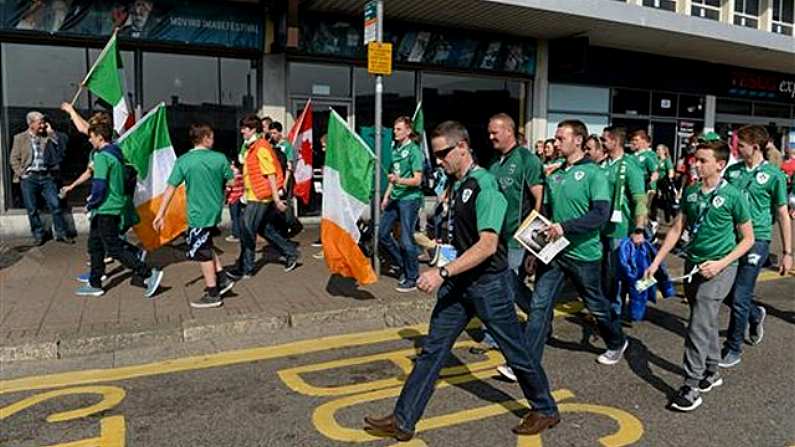 It Seems Irish Fans Are Already Acting The Pup in Wembley Today