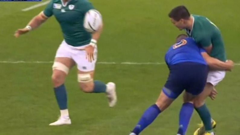 GIF: The Shuddering Hit That Forced Johnny Sexton Off The Pitch