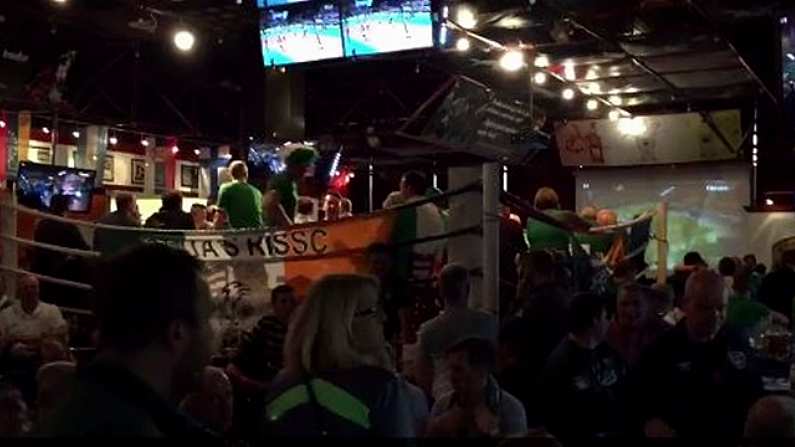 Video: It's Almost As Tense In This Warsaw Pub As It Is In Cardiff