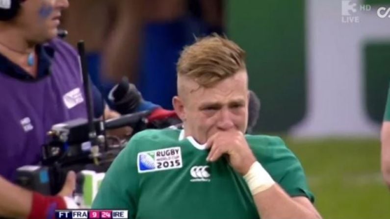 GIF: Ian Madigan's Tears Perfectly Sum Up That Ireland Game