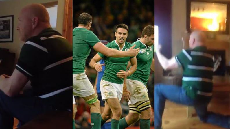 Watch: This Irish Rugby Fan Reacted Magnificently To Conor Murray's Try On Sunday