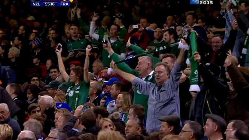 ITV's Commentators Were Taken Aback By Irish Fans Singing During NZ v France