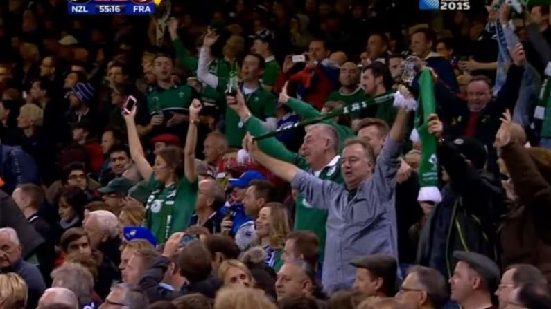 ITV's Commentators Were Taken Aback By Irish Fans Singing During NZ v France