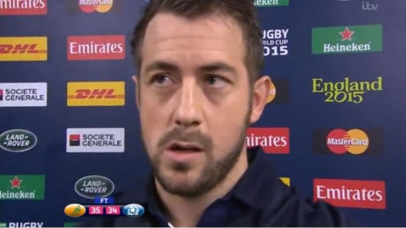 Video: Shellshocked Scotland Captain Interviewed After Cruelest Loss Of The Rugby World Cup