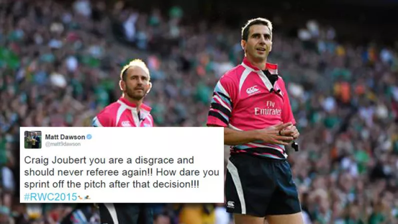 Craig Joubert Is Being Roasted From All Sides For Australia's Last Minute Penalty