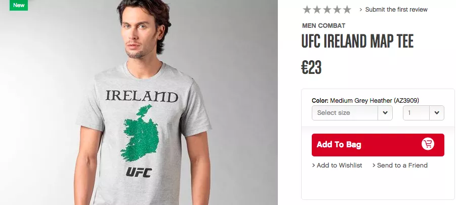 Personas con discapacidad auditiva Quien Viva We Hope Reebok Aren't Planning To Sell Many Of These Contentious UFC Dublin  T-Shirts | Balls.ie