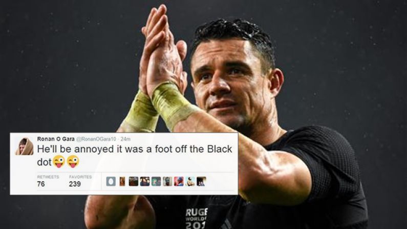 Twitter Bows In Recognition Of The Magnificent Dan Carter