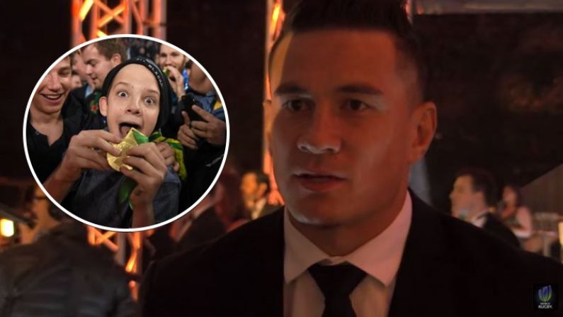 Video: Sonny Bill Williams Speaks About Gifting His World Cup Winner's Medal