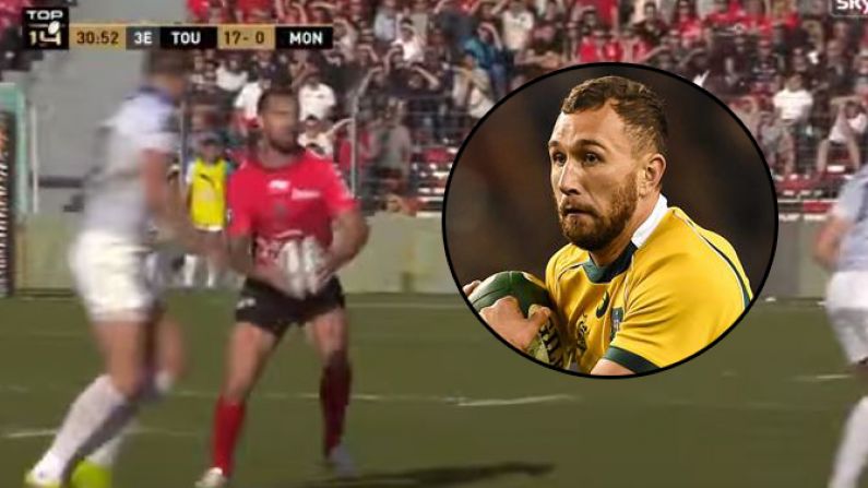Watch: Quade Cooper Produced A Sublime Assist On His Toulon Debut