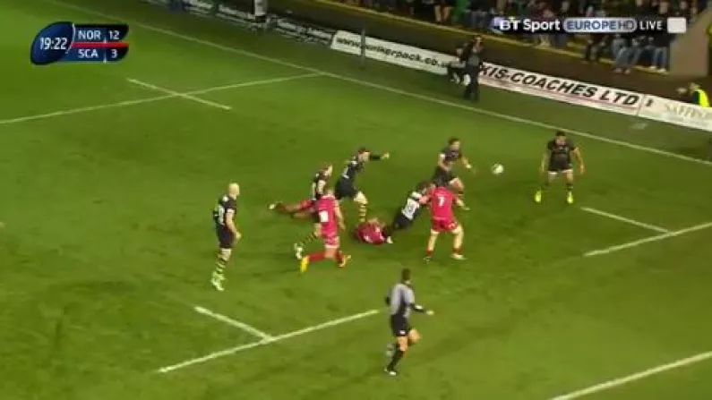 Watch: Beautiful Northampton Try Ruled Out For Nasty Stamp By George North