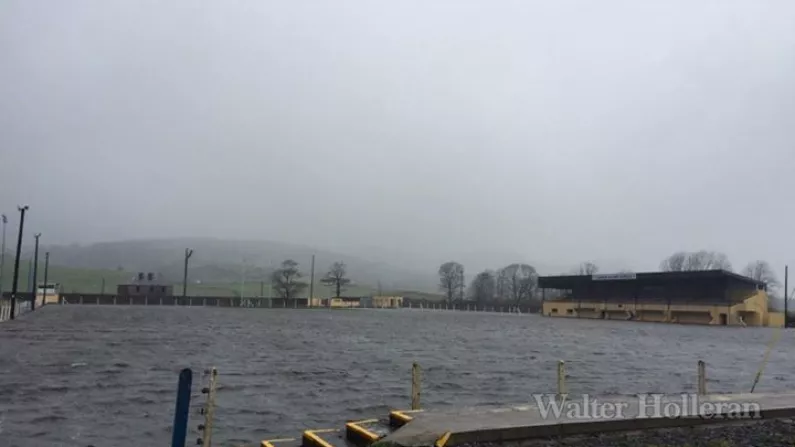 The Wettest GAA Pitch In The Country Has Taken "Fierce Drying" To Another Level