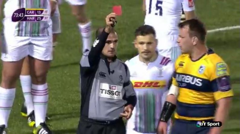 Video: Cardiff Hooker Sees Red For Nasty Stamp Against Harlequins