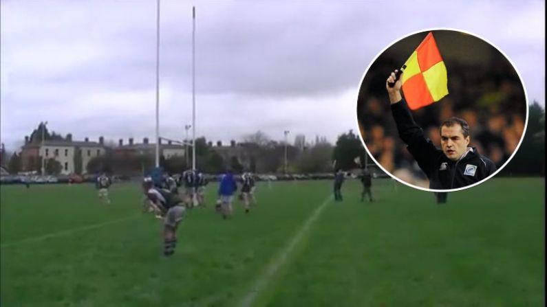 Video: Undoubtedly, The Luckiest Conversion Irish Schools Rugby Has Ever Seen
