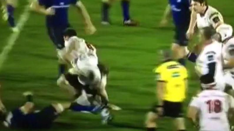 Watch: Ulster's Nick Williams Sends Rhys Ruddock Flying With A Monster Handoff