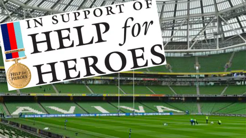 IRFU 'Can't Control' Irish Jersey Being Sold In Aid Of Wounded British Soldiers