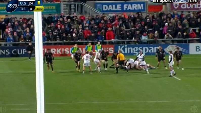 WATCH: Ruan Pienaar's Gorgeous Cross-Field Kick Assist Against Toulouse