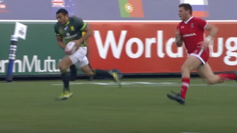 Watch: Bryan Habana Scores First Ever 7s Try With His First Touch