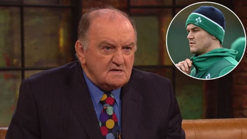 George Hook Gave A Powerful Response On The Late Late Show To Recent Johnny Sexton Comments