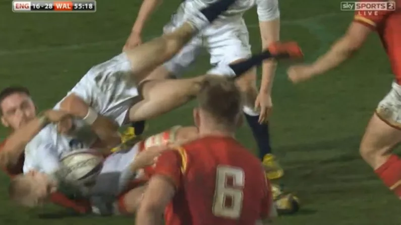Watch: Welsh U20 Star Escapes Red Card For Dumping Player On His Head