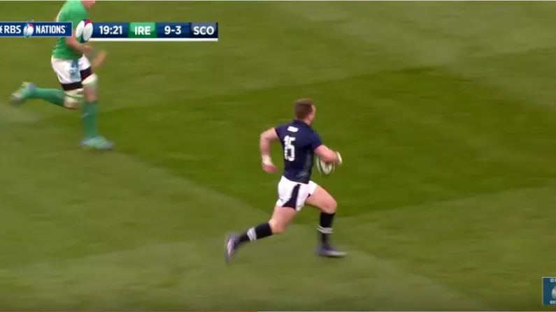 Watch: The Blistering Stuart Hogg Try That Briefly Put Scotland Ahead Of Ireland