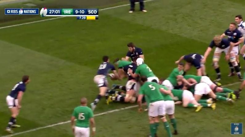 Watch: CJ Stander Jumps Over Wall Of Scots To Score His Second Ireland Try
