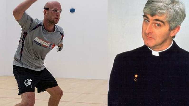 Top US Handball Player Preps For Irish Visit With Some Father Ted