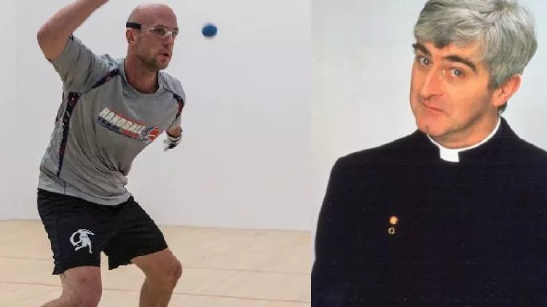 Top US Handball Player Preps For Irish Visit With Some Father Ted