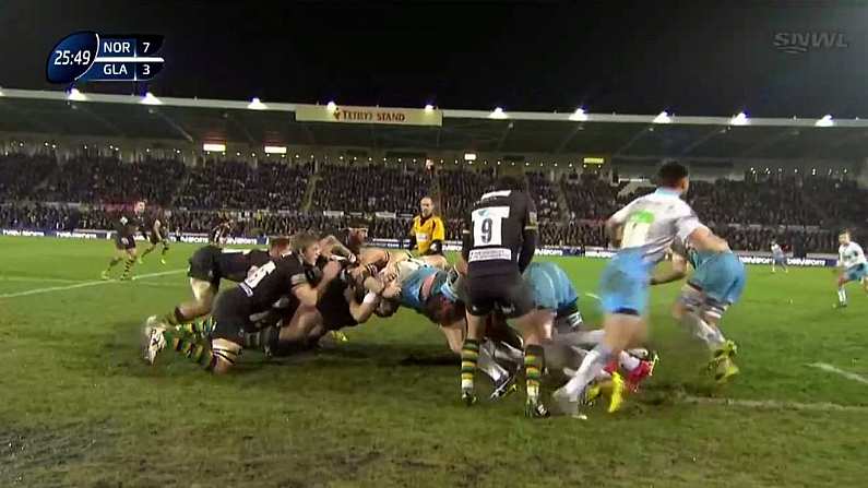 GIF: The Unnecessary Incident That Saw Glasgow Flanker Ryan Wilson Cited For "Testicle Grabbing"