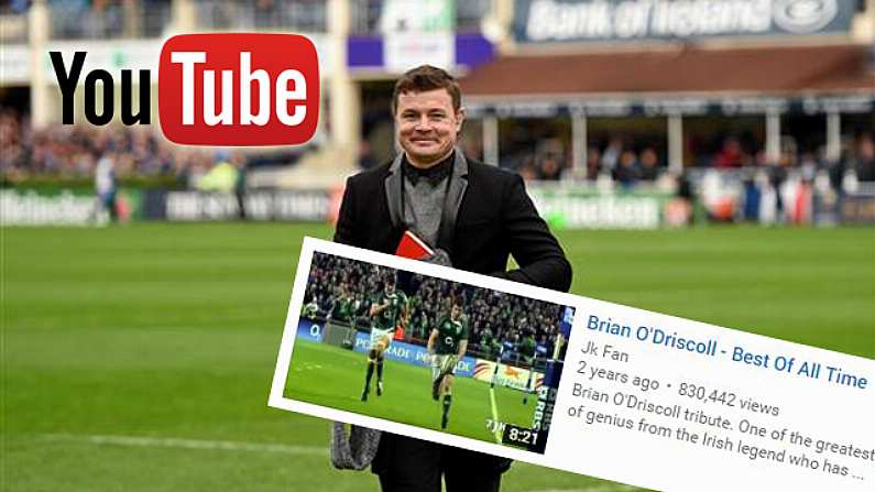 Brian O'Driscoll Explains How YouTube Helped Him Through A Crisis Of Confidence In 2008