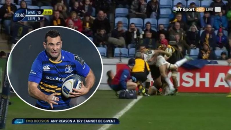Dave Kearney Shows Superb Awareness As Leinster Score Second Try Vs Wasps