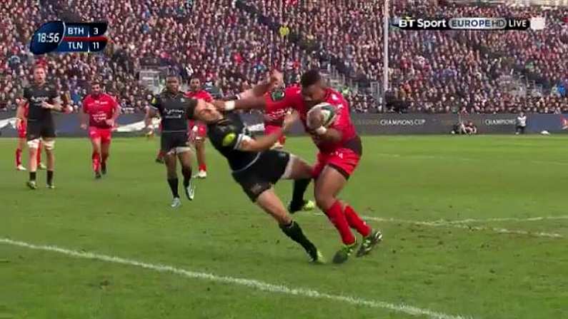 George Ford Attempted To Tackle Steffon Armitage, It Did Not Go Well For Him