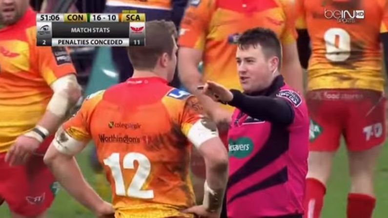 Watch: Young Welsh Ref Takes Absolutely No Crap During Connacht Game