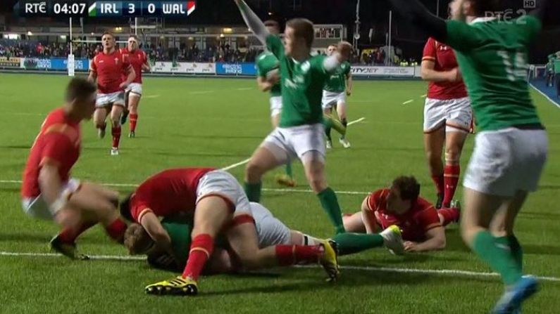 Watch: Ireland U20s Fly Out Of The Blocks With Sublime Rugby For Early Score Against Wales