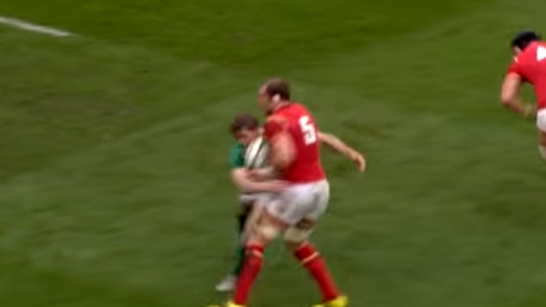 Watch: Andrew Trimble's Big Hit Denies Wales an Almost Certain Try