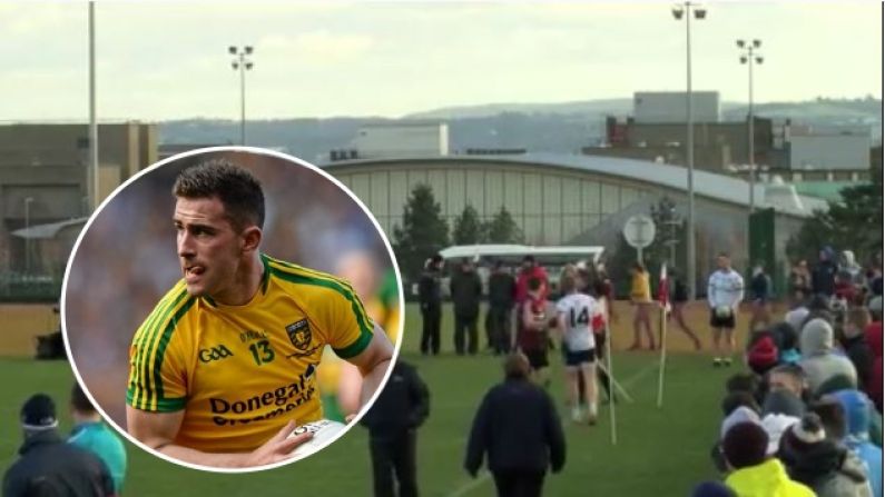 Watch: Donegal's Paddy McBrearty Scores Superb Acute Sideline Ball In Sigerson Cup