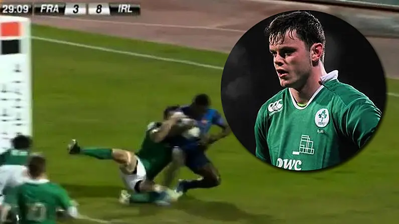 Watch: You Won't See A Better Try Saving Tackle Than Ireland U20 Star James Ryan's Amazing Effort