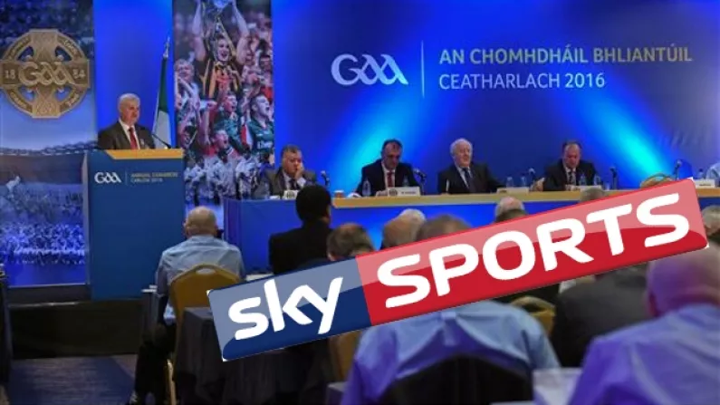 GAA's Deal With Sky Sports Gets Massive Boost At Congress