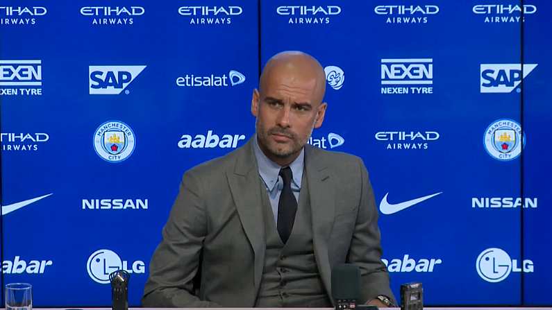 Watch: Pep Guardiola Admits He's 'Curious' About Raheem Sterling's Ability